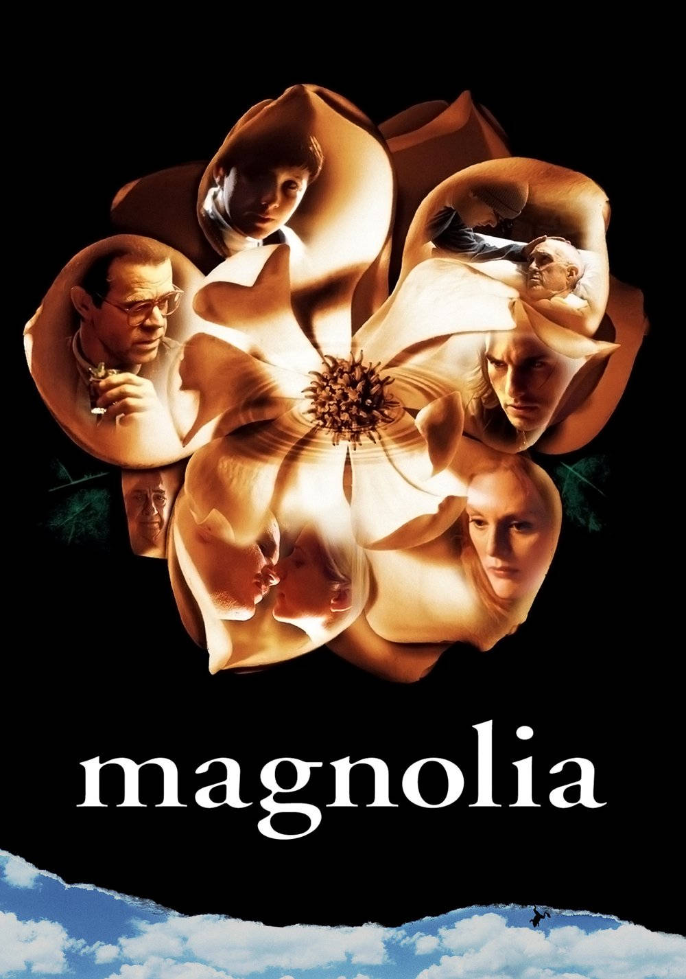 Magnolia Movie Characters In Flower Petals Background