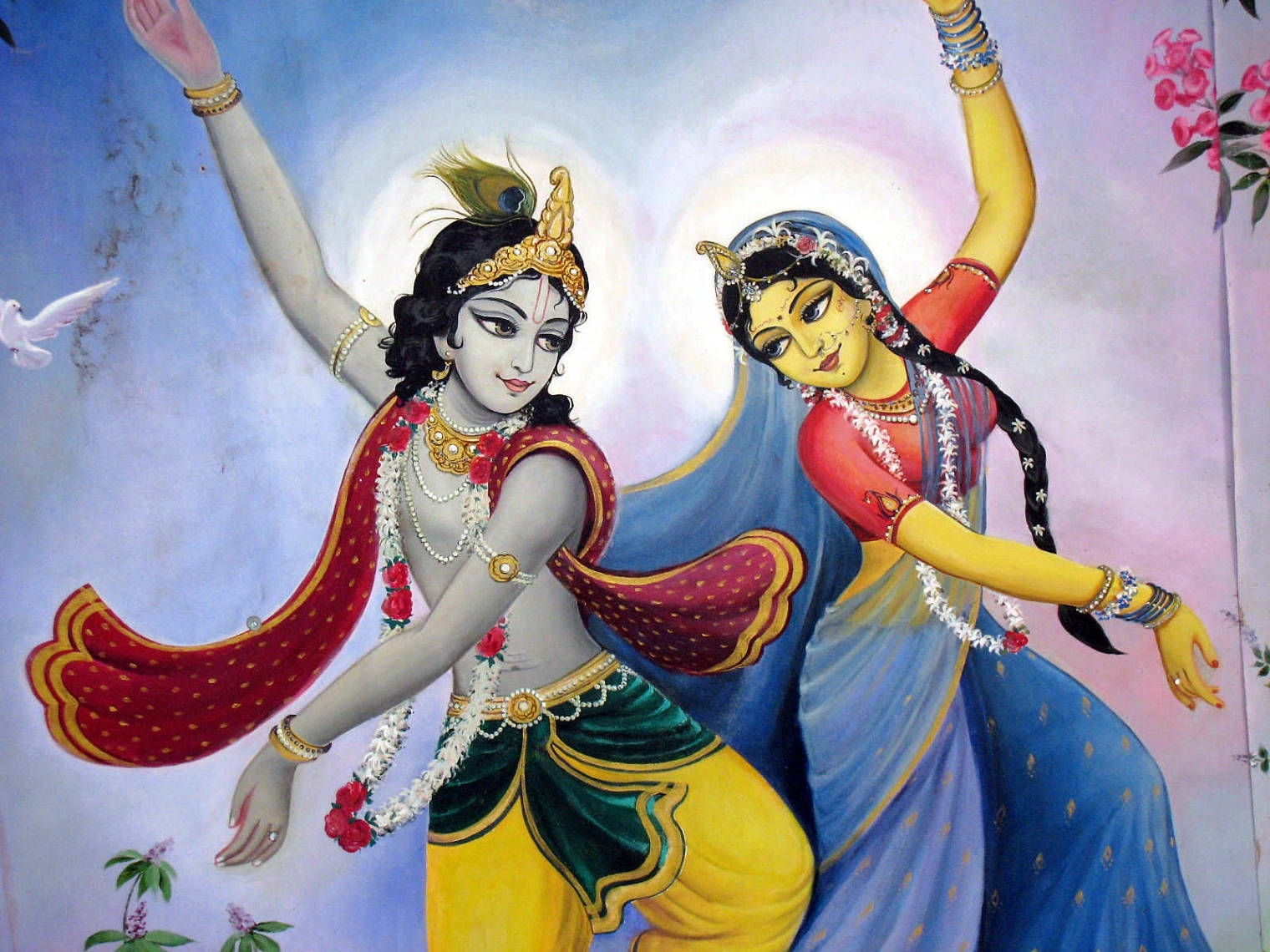 Mahabharat Krishna Rukmini Dancing Background
