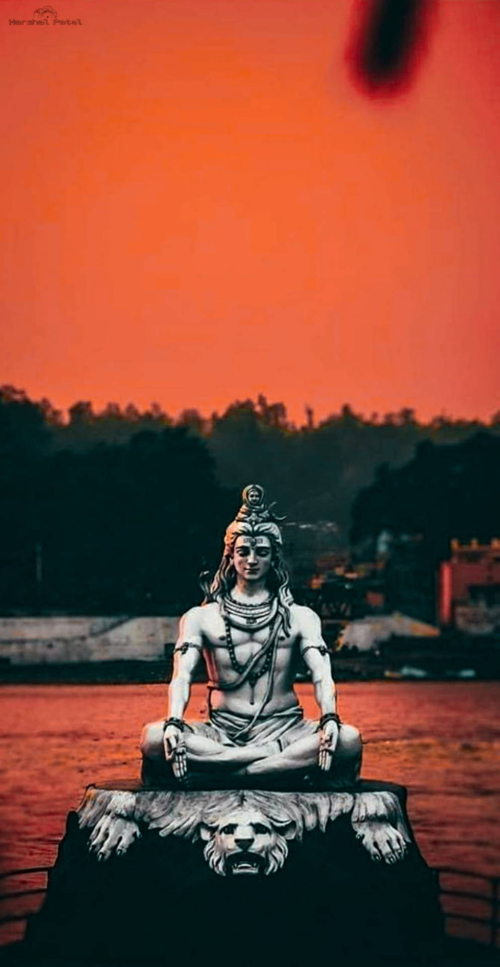 Mahadev Full Hd Red Sky Background