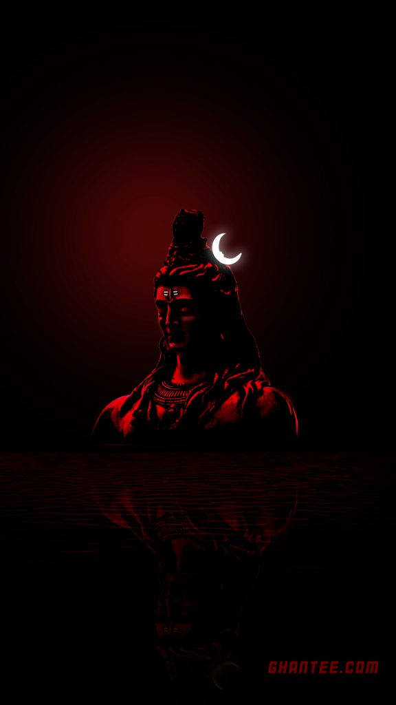 Mahadev Hd Red And Black Gradient Background
