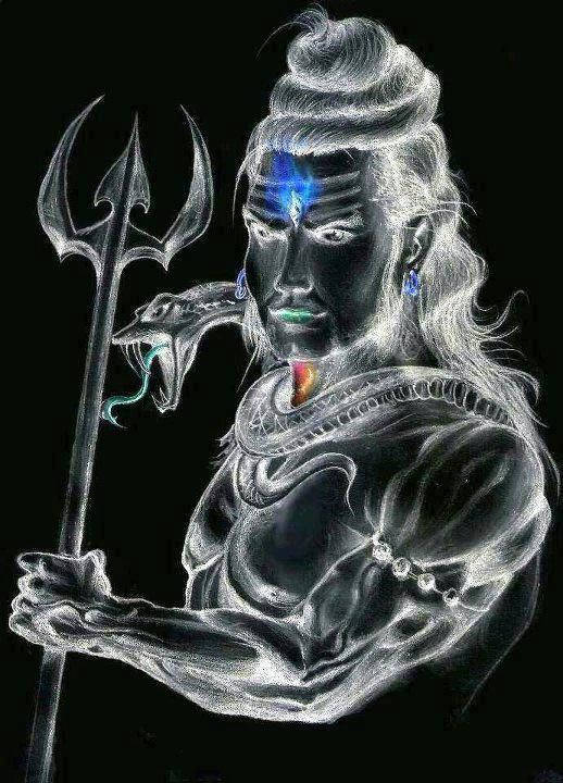 Mahadev In Inverted Color Hd Art Background