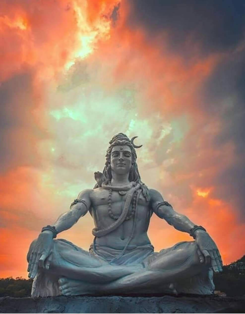 Mahadev Sunset Meditation Background