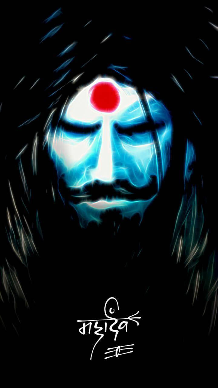 Mahakaal Painting With Long Hair Hd Background