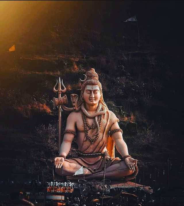 Mahakal Mountain Statue Background