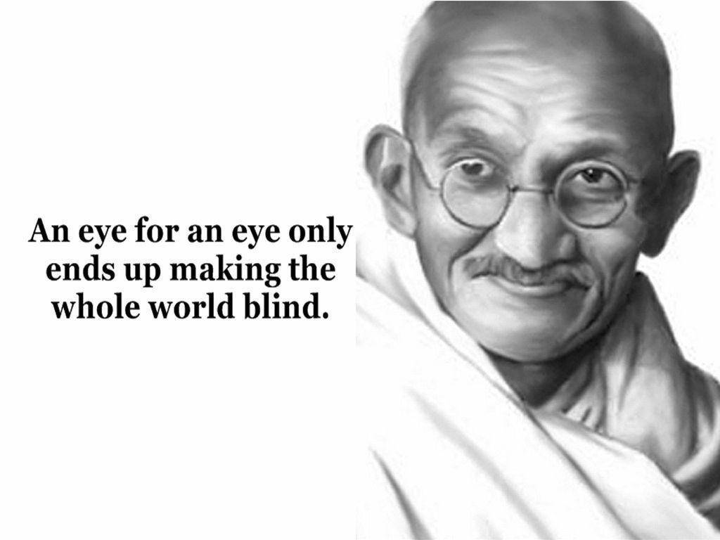 Mahatma Gandhi Pencil Portrait Background