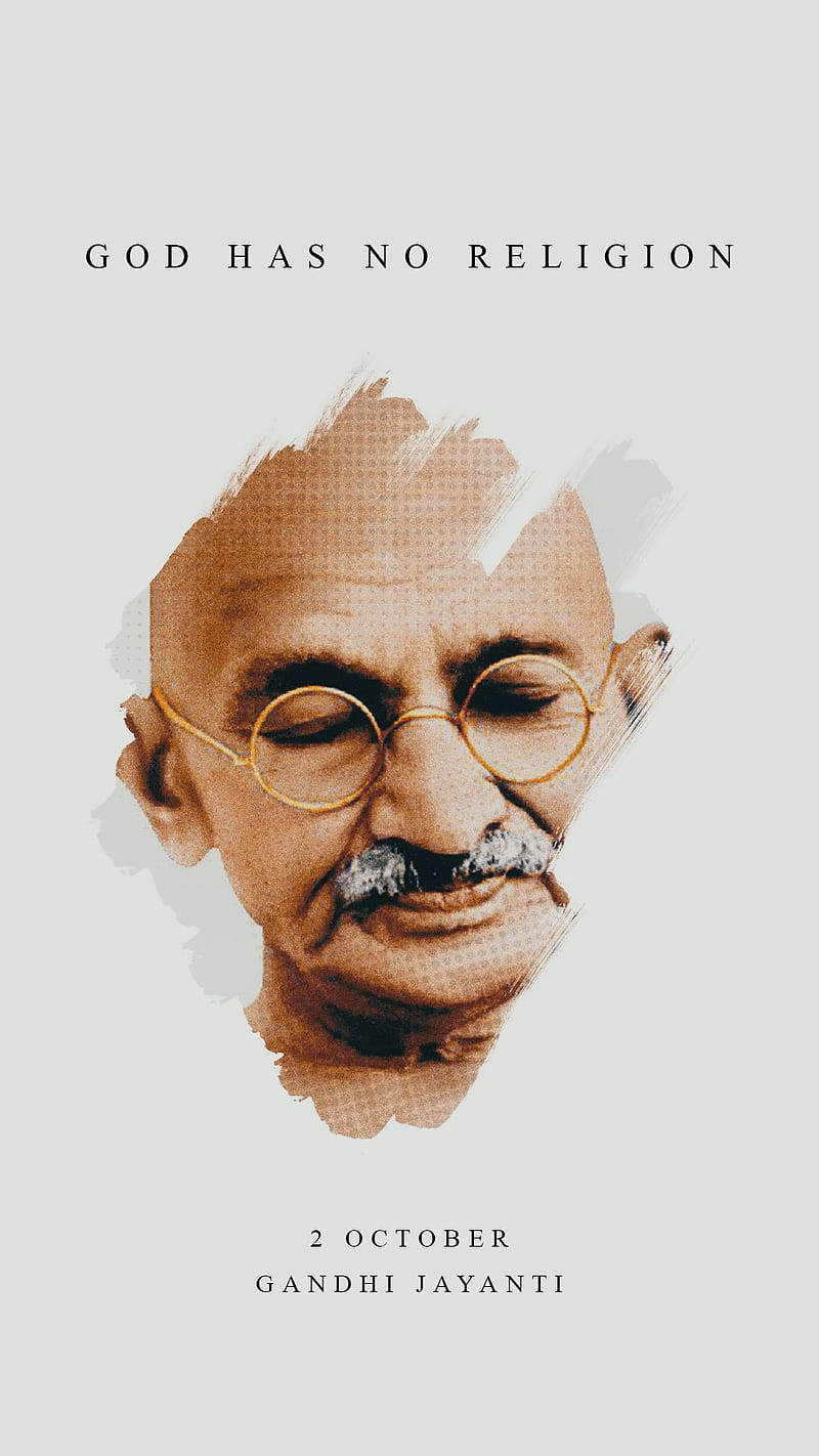 Mahatma Gandhi Realistic Portrait Painting
