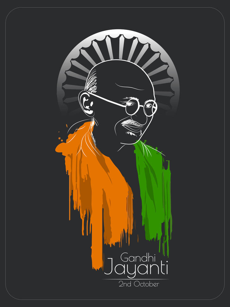 Mahatma Gandhi Stylised Art Background