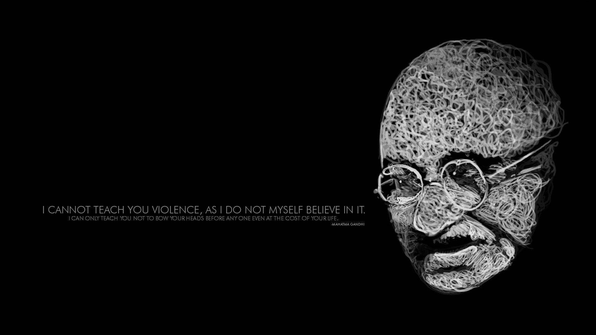 Mahatma Gandhi Stylised Portrait Background