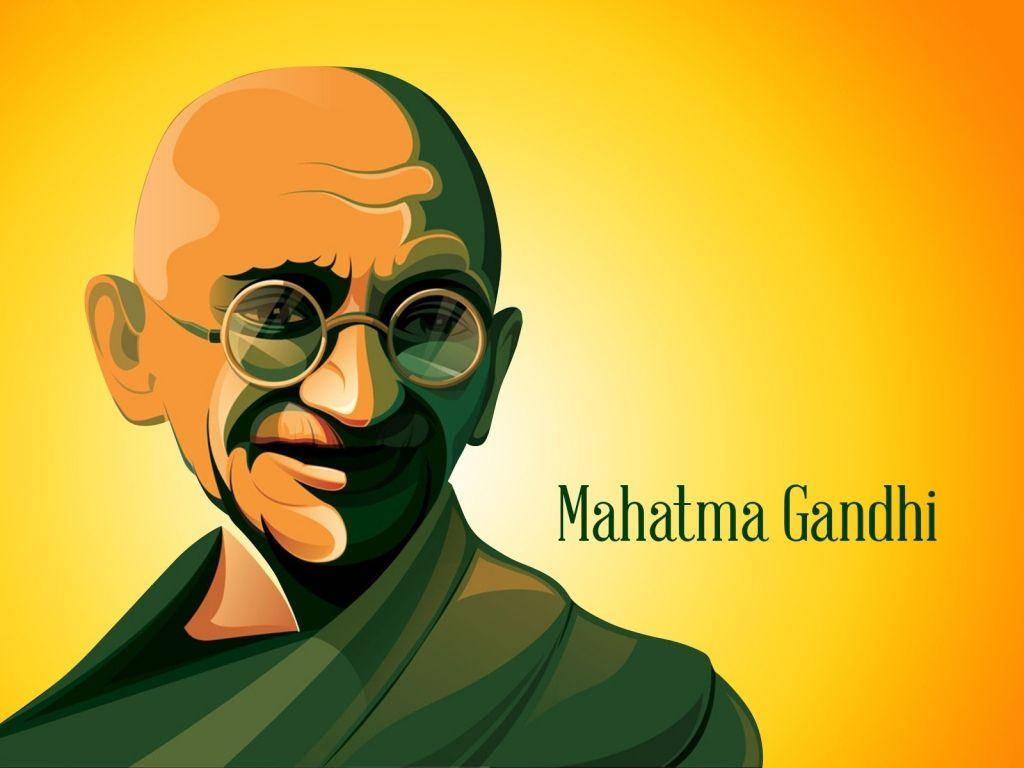 Mahatma Gandhi Vector Art Background