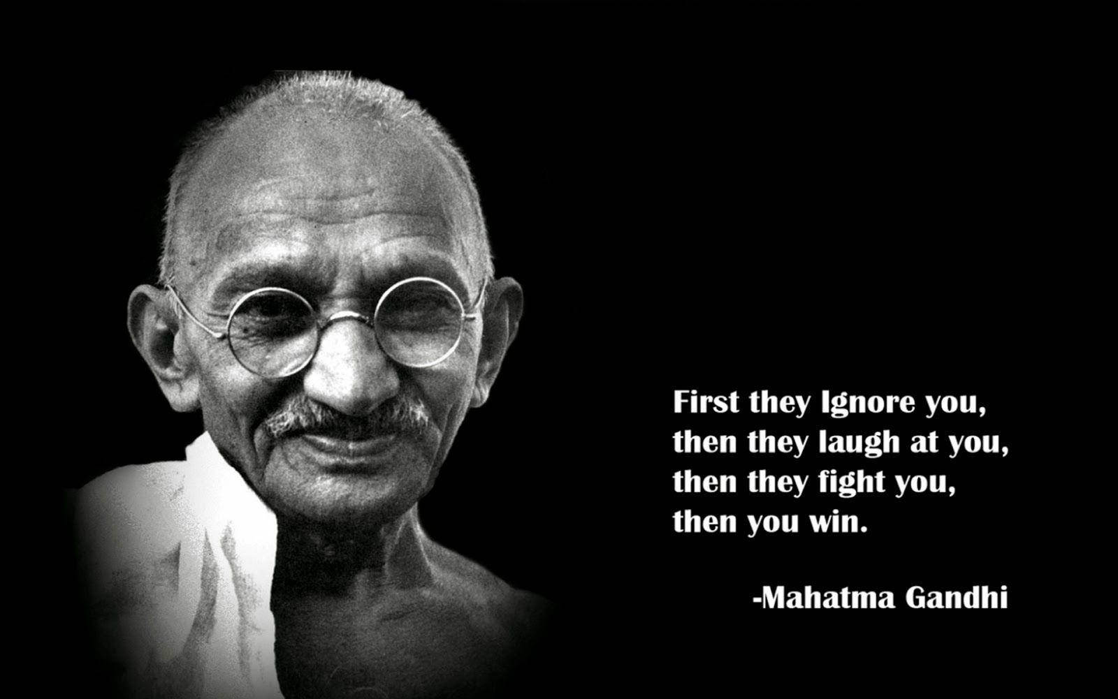 Mahatma Gandhi Wisdom Background