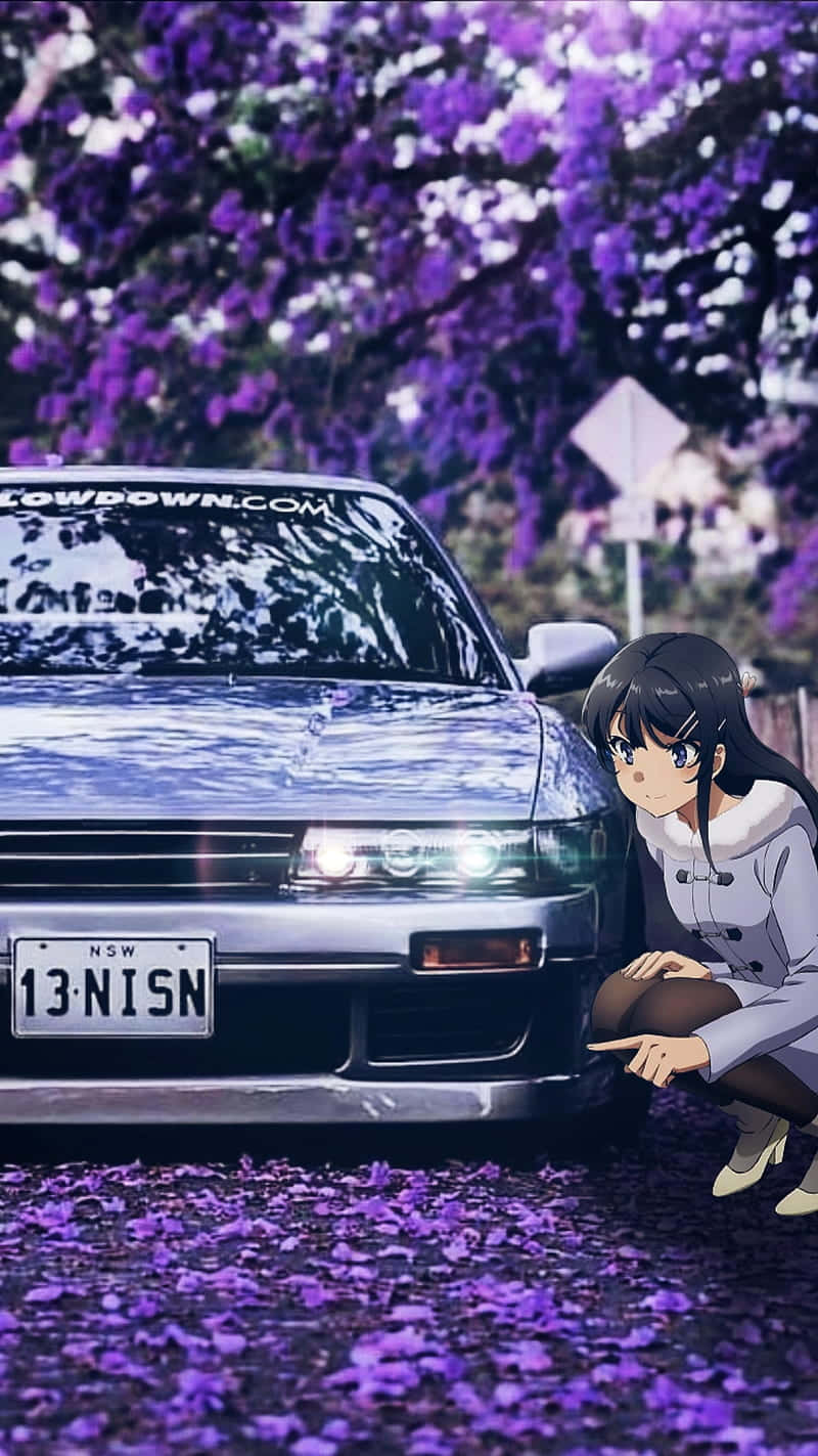 Mai Sakurajima Poking At The Bumper Jdm Anime