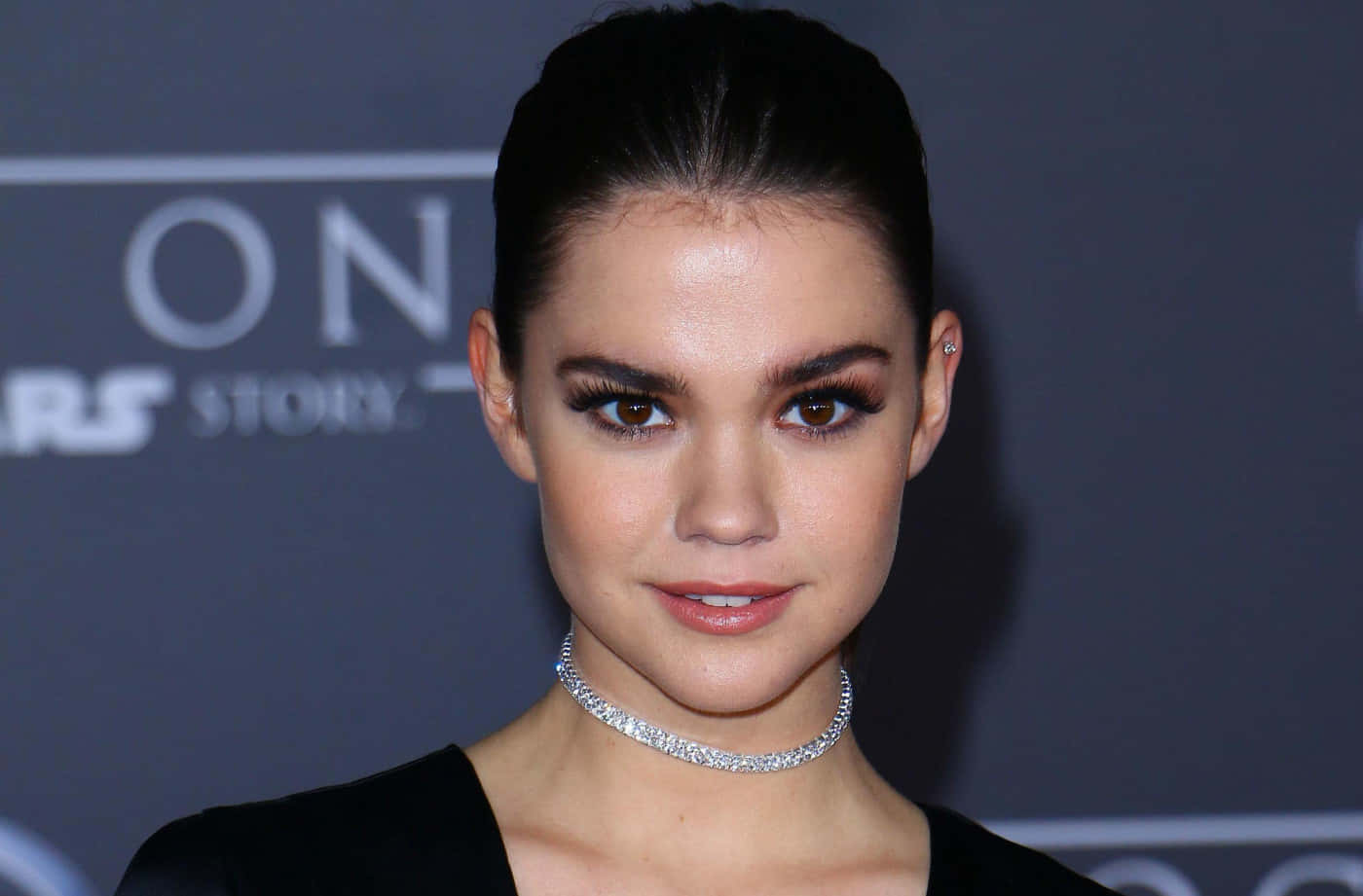 Maia Mitchell Red Carpet Look Background