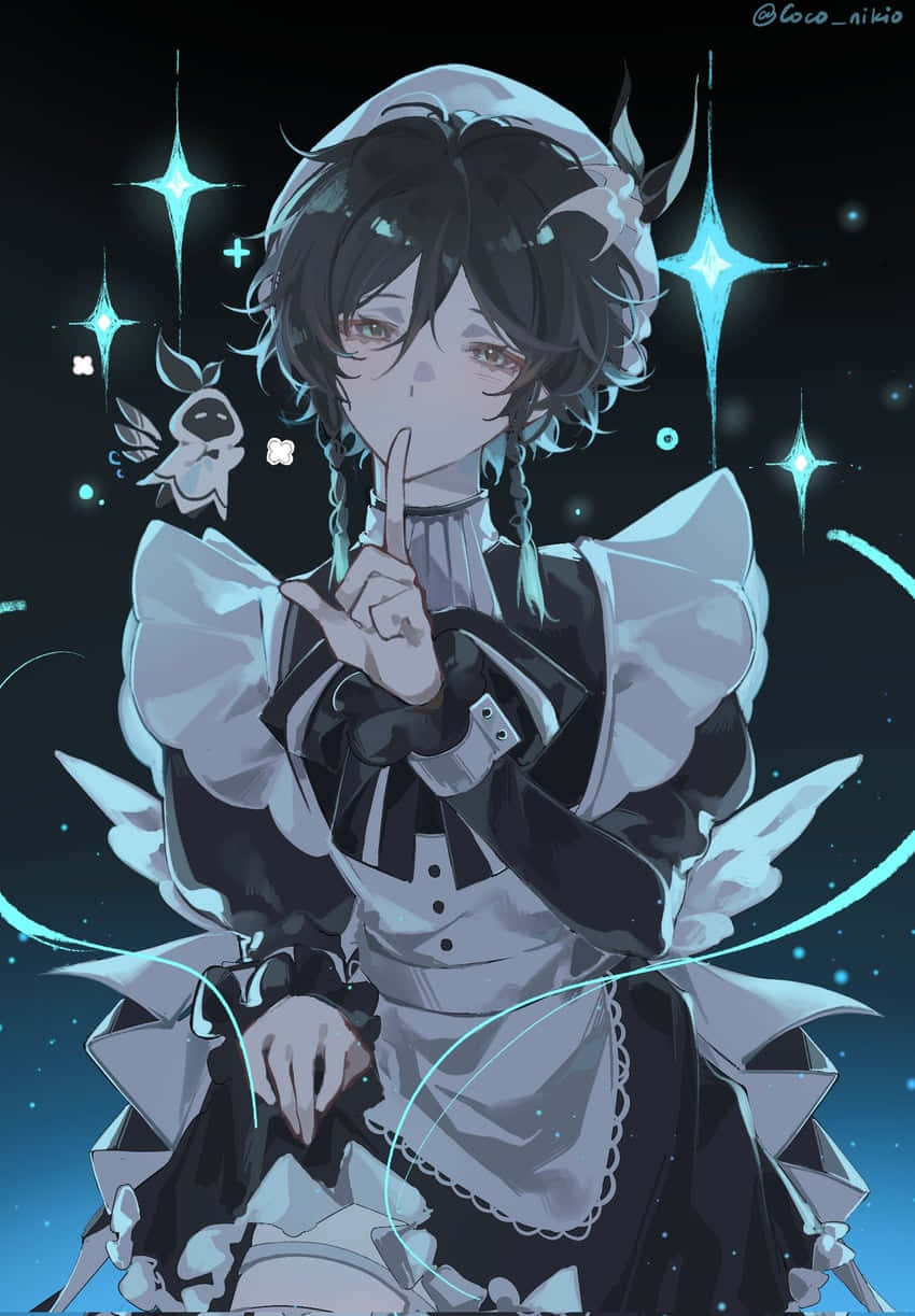 Maid Venti Pfp Background
