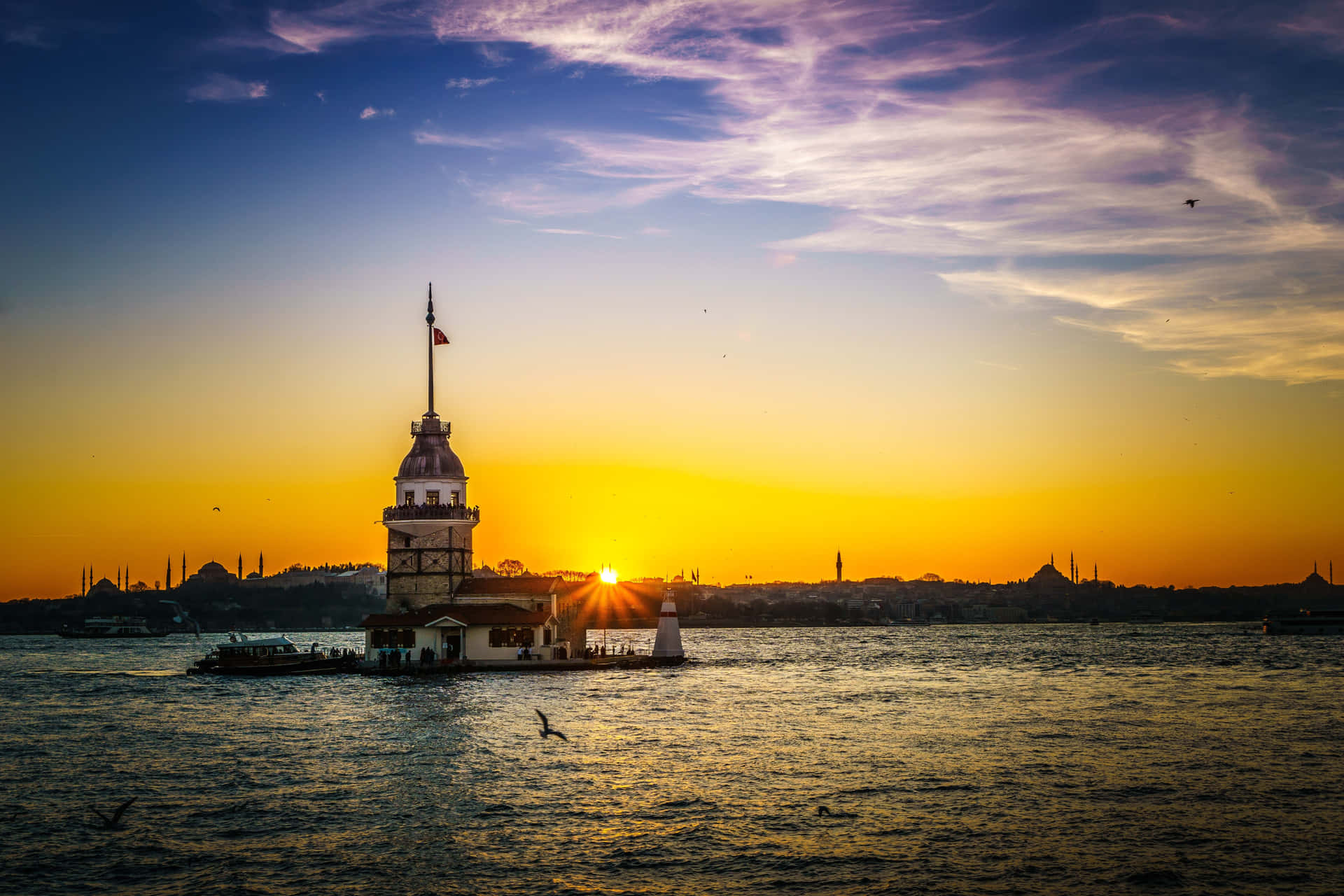 Maiden Tower Istanbul Sunset