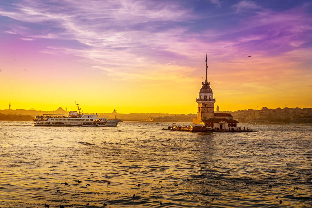 Maiden Tower Istanbul Sunset