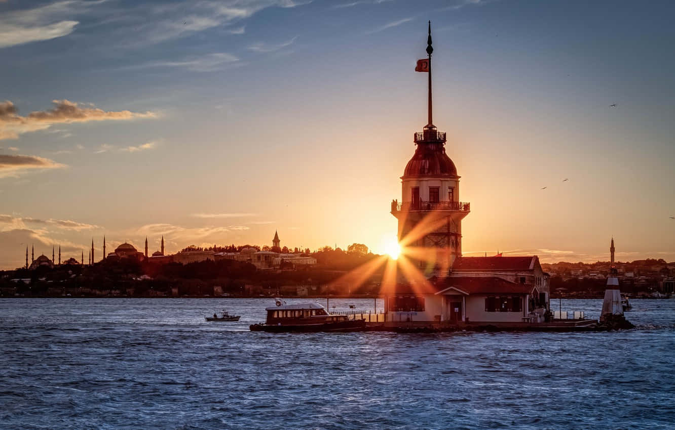 Maiden Tower Istanbul Sunset