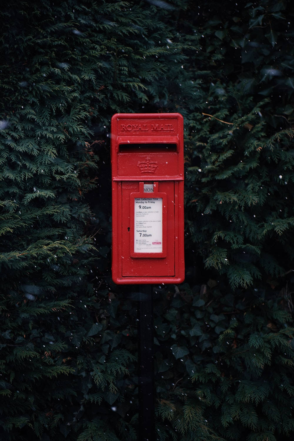 Mail Red Steel Royal Mailbox