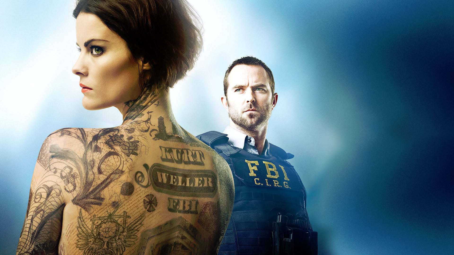 Main Cast Of Blindspot - Jaimie Alexander And Sullivan Stapleton Background