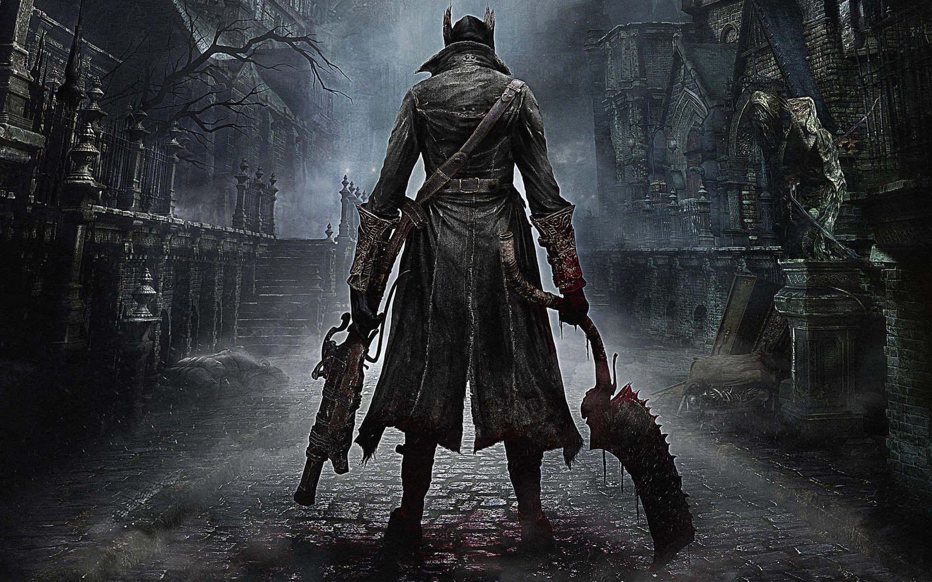 Main Character The Hunter Bloodborne 4k Hd Background