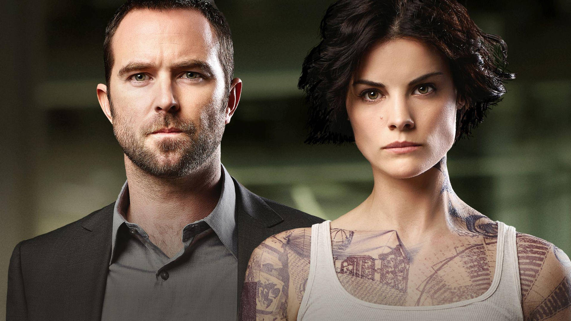 Main Characters Of Blindspot: Jane Doe And Fbi Agent Kurt Weller Background