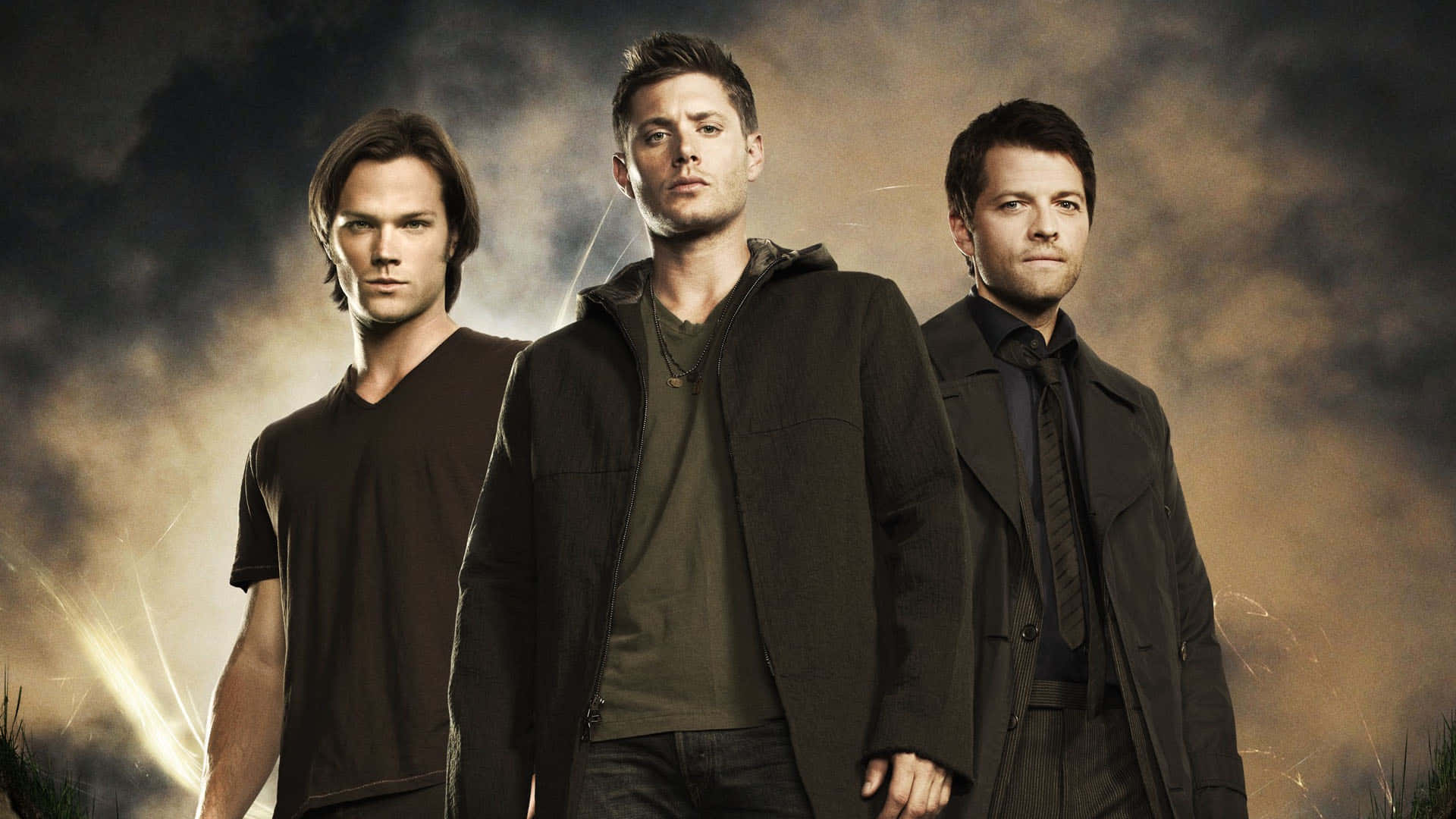 Main Characters Supernatural Art Background