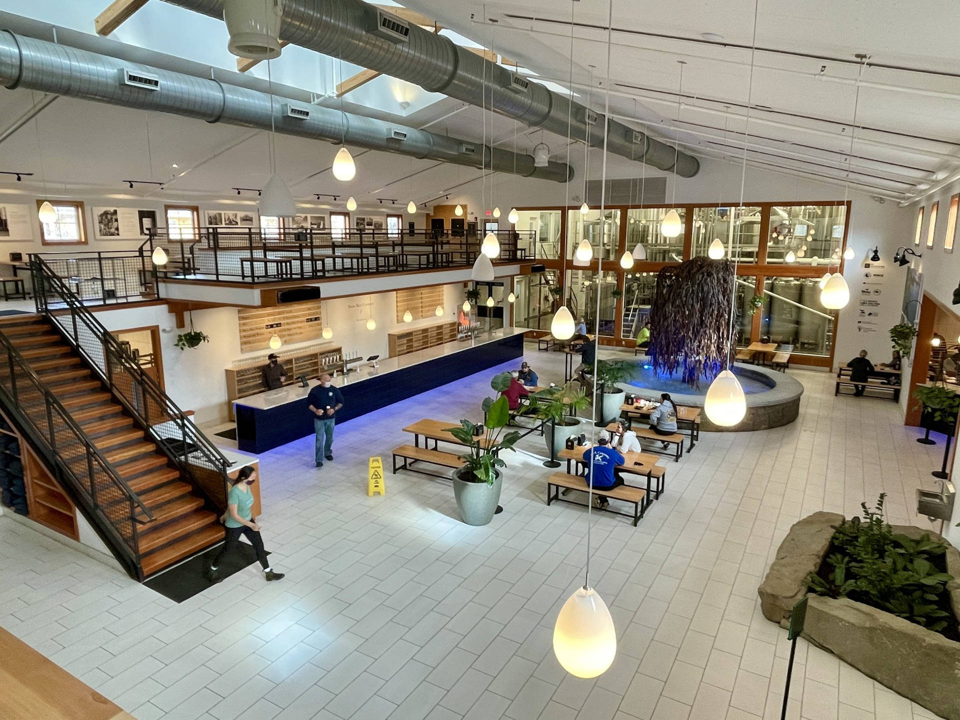 Maine Beer Company Large Lobby Hanging Lights