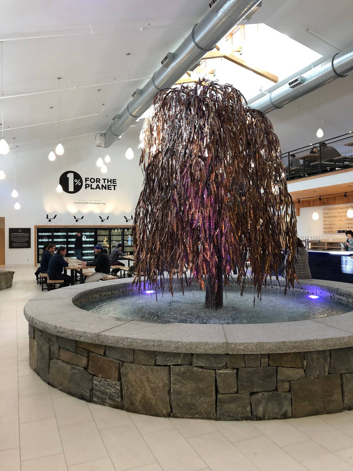 Maine Beer Company Water Fountain Tree Background