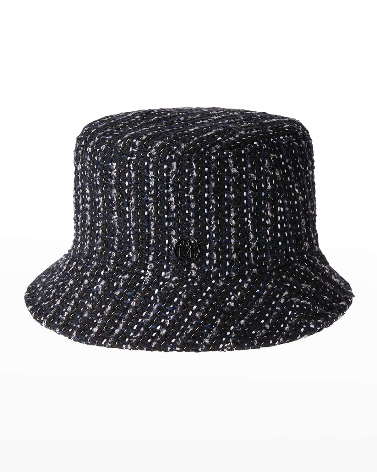 Maison Michel's Elegance In A Black Bucket Hat Background