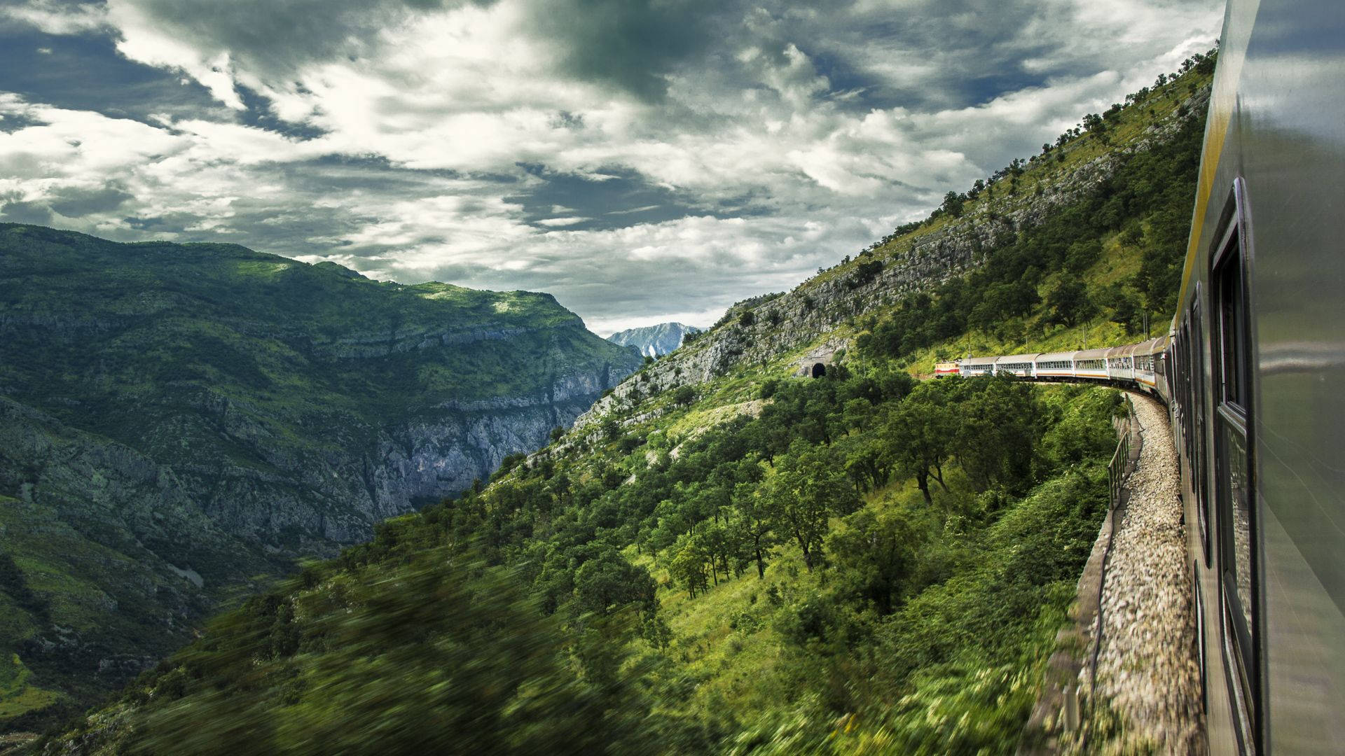 Majestic 12k National Cross-country Train Journey Background