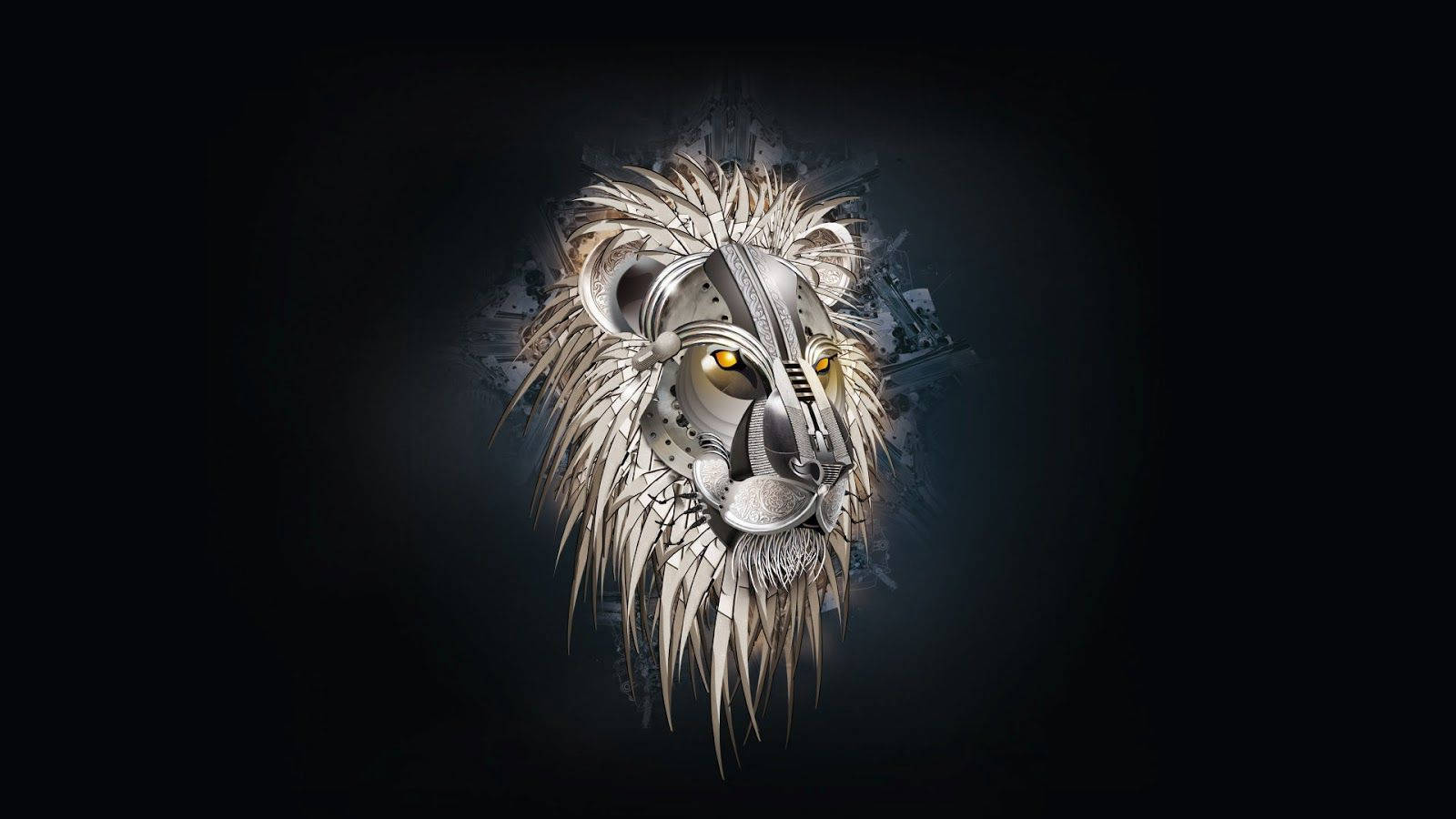 Majestic 3d Lion In Dynamic Artwork Background