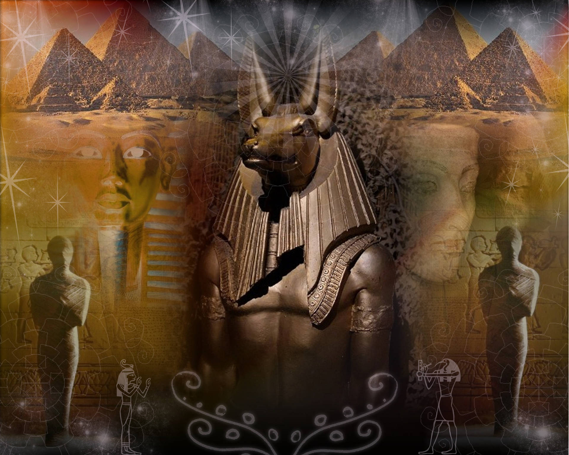 Majestic 4k Anubis - Guardian Of The Afterlife. Background