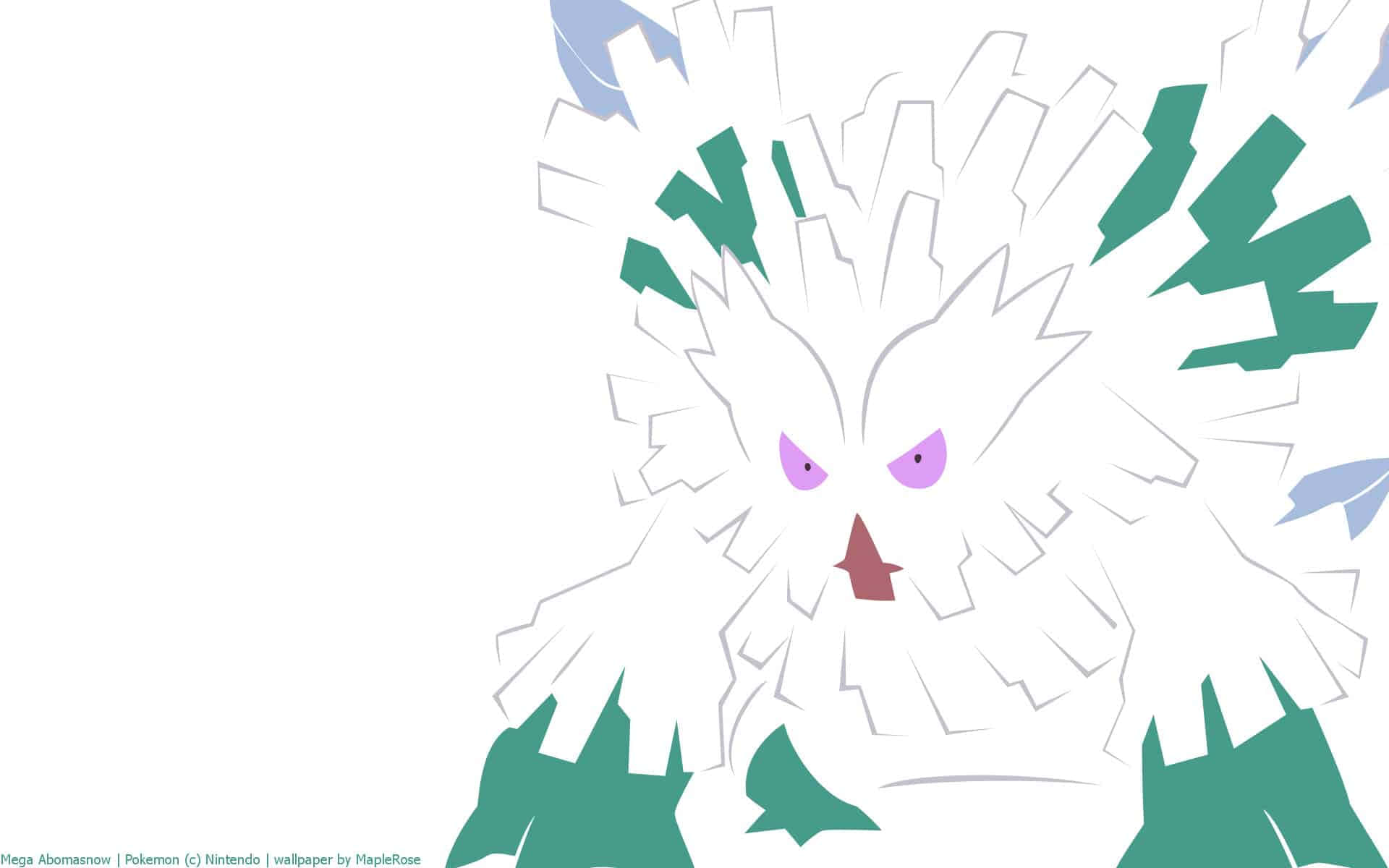 Majestic Abomasnow In A Snowy Landscape Background