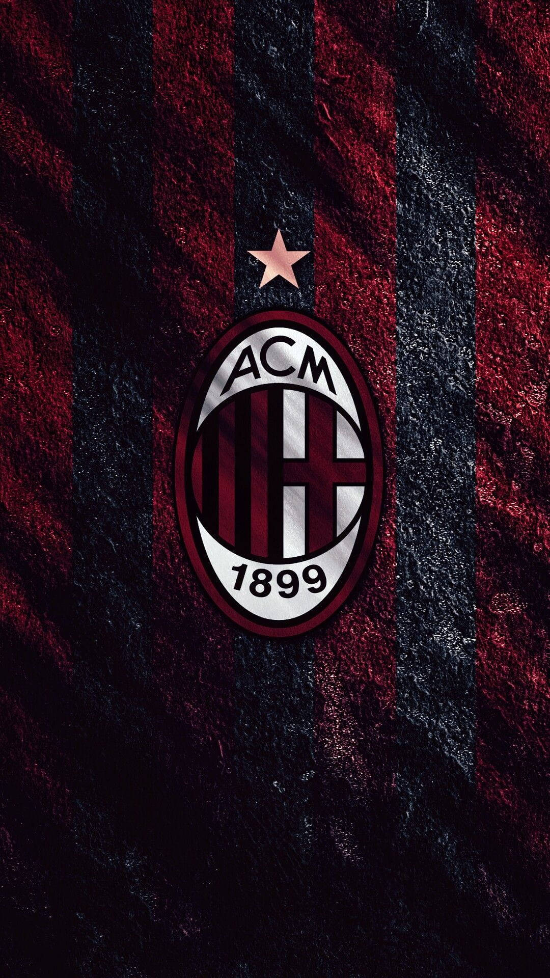 Majestic Ac Milan Logo On Dark Textured Background