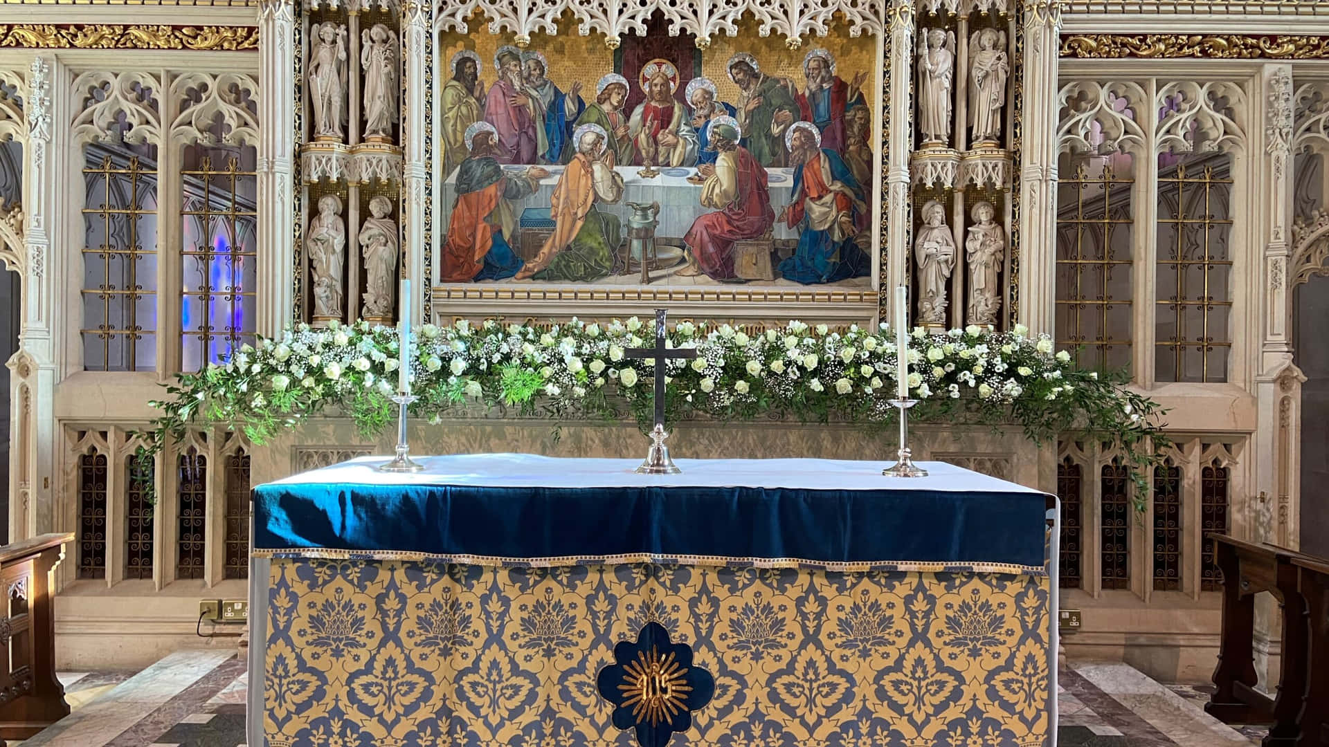 Majestic Altar At Saint Patrick's Cathedral