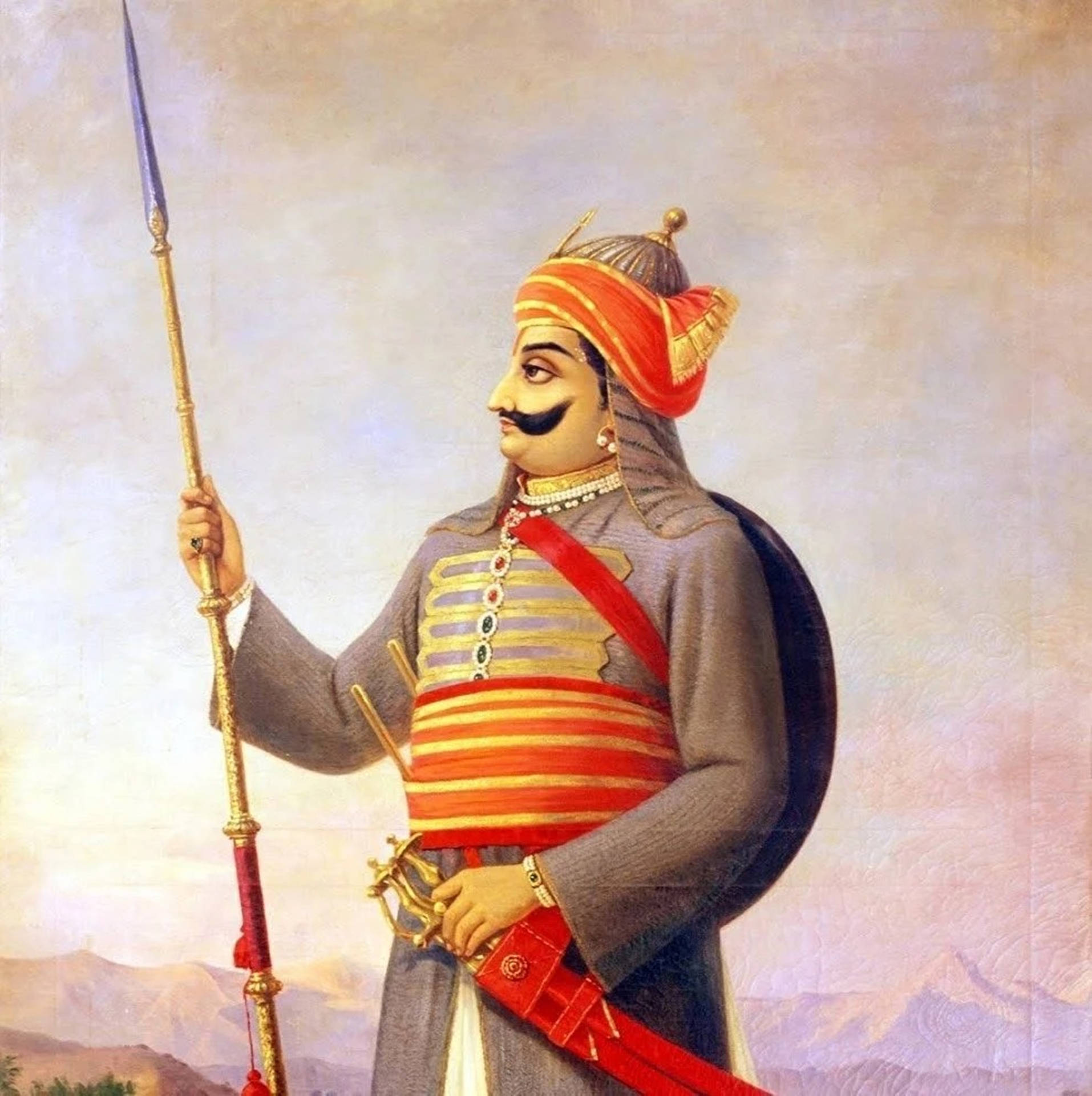 Majestic And Artistic Depiction Of Maharana Pratap In 4k Resolution