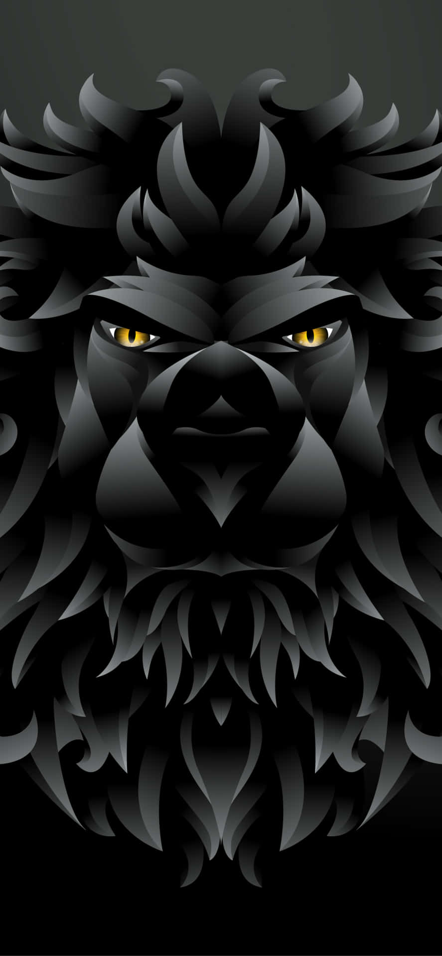 Majestic And Regal - A Black And White Lion Background