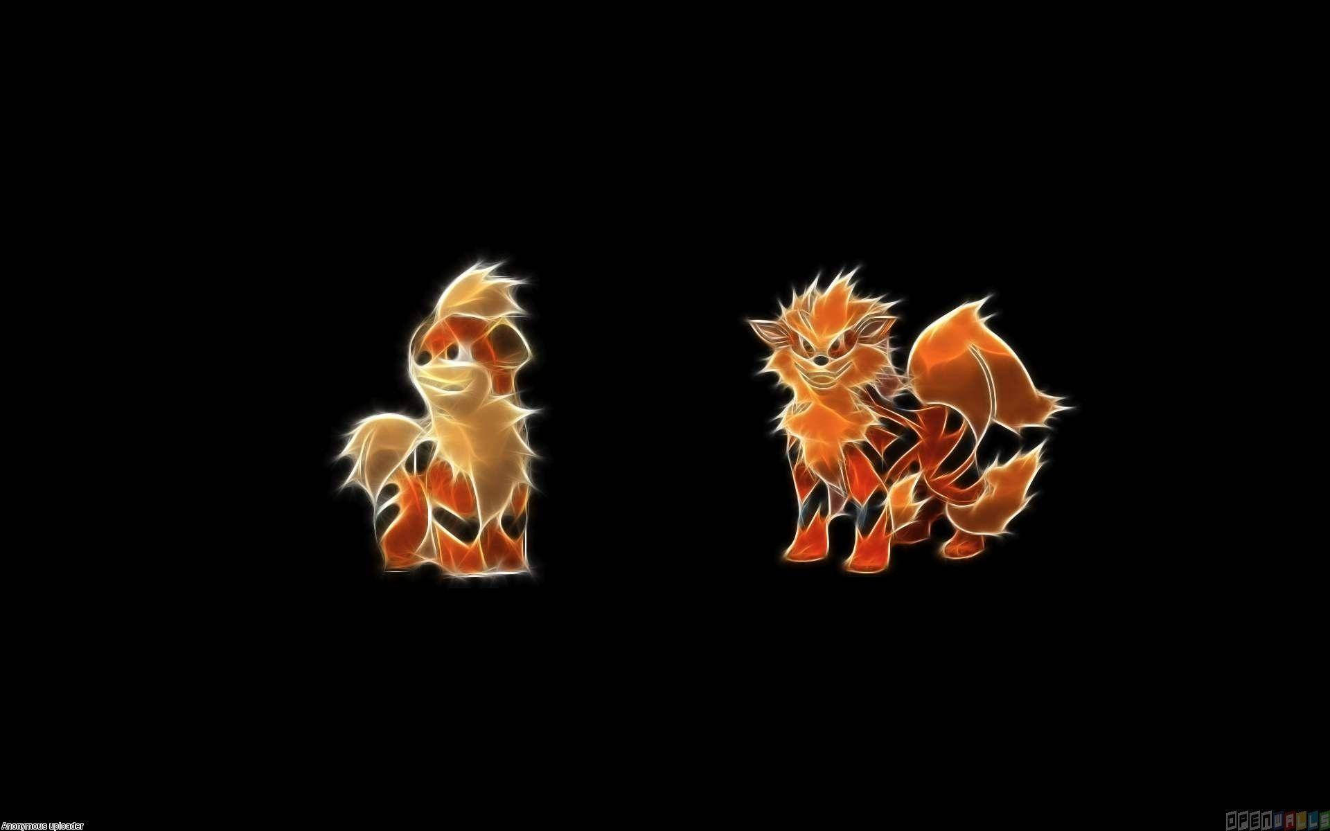 Majestic Arcanine Glowing In The Dark