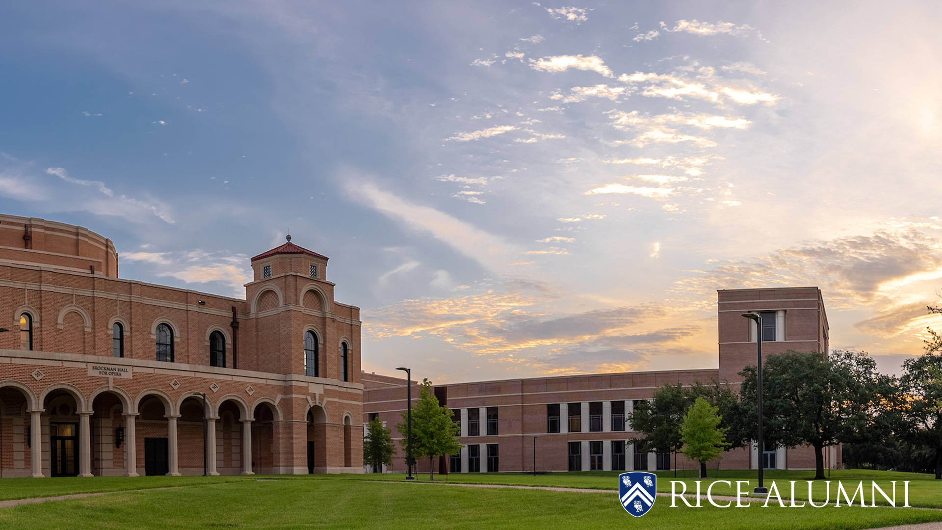 Majestic Architectural Marvel Of Rice University Background