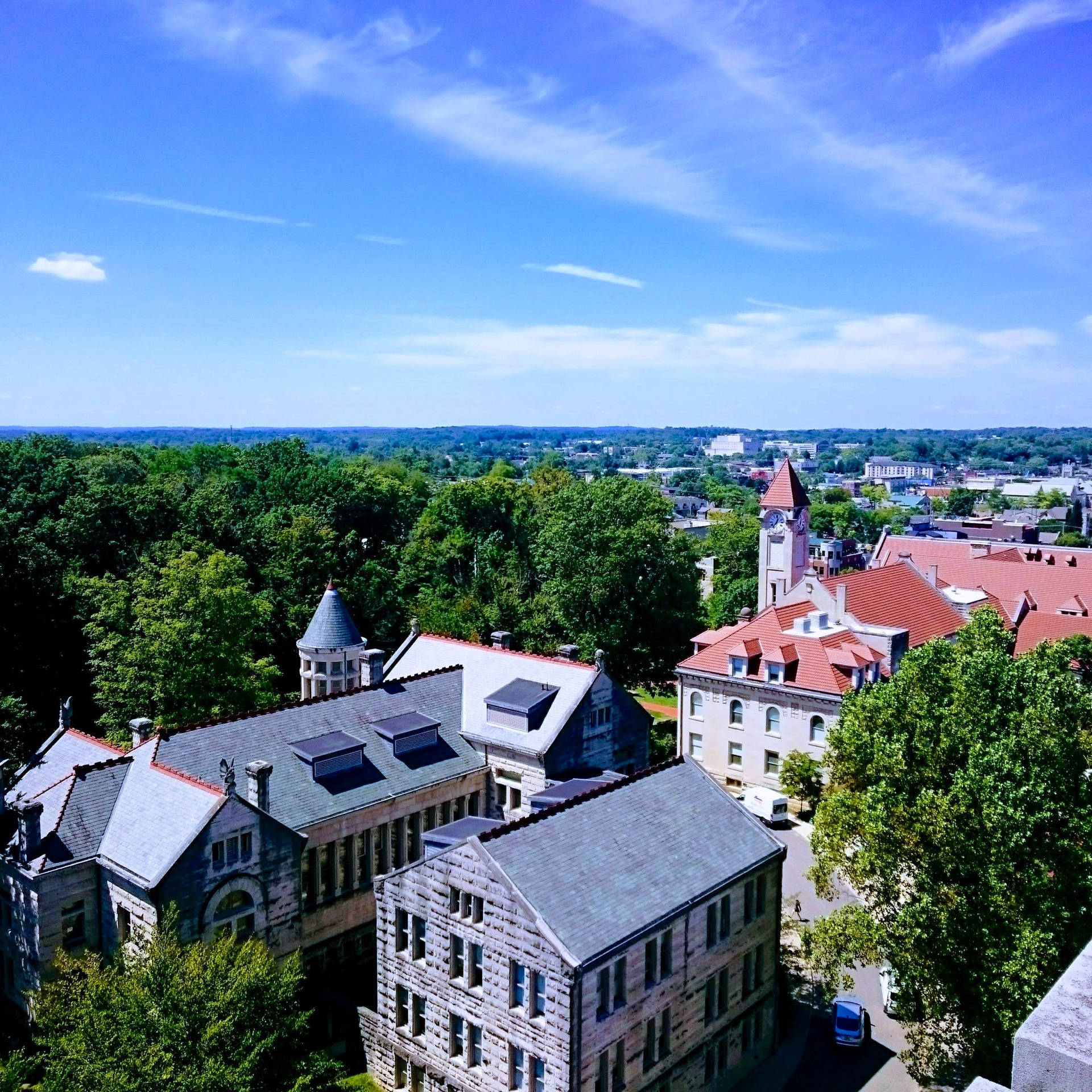 Majestic Architectural Splendor Of Indiana University Bloomington Background