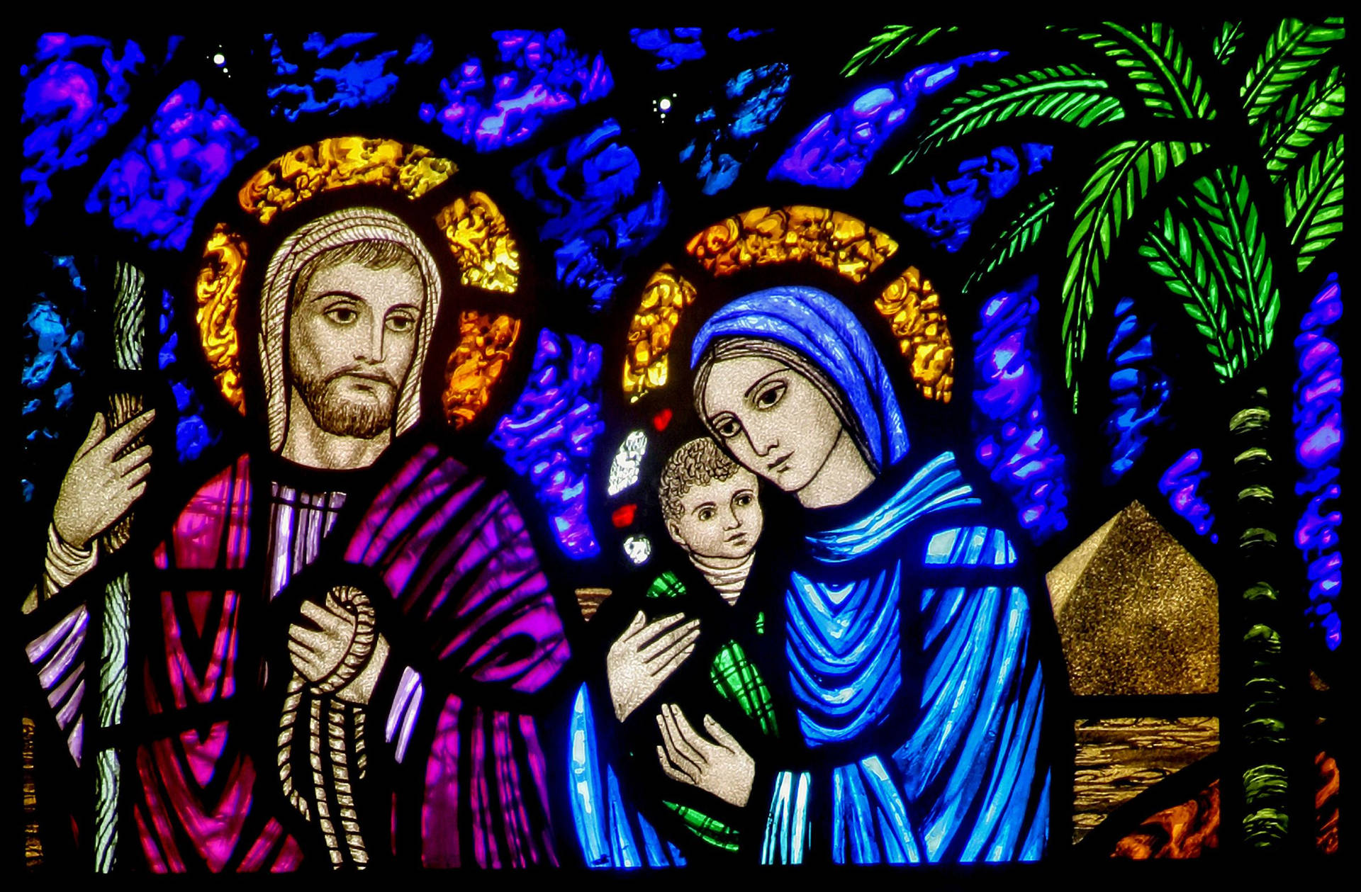 Majestic Art Depiction Of The Holy Family Church