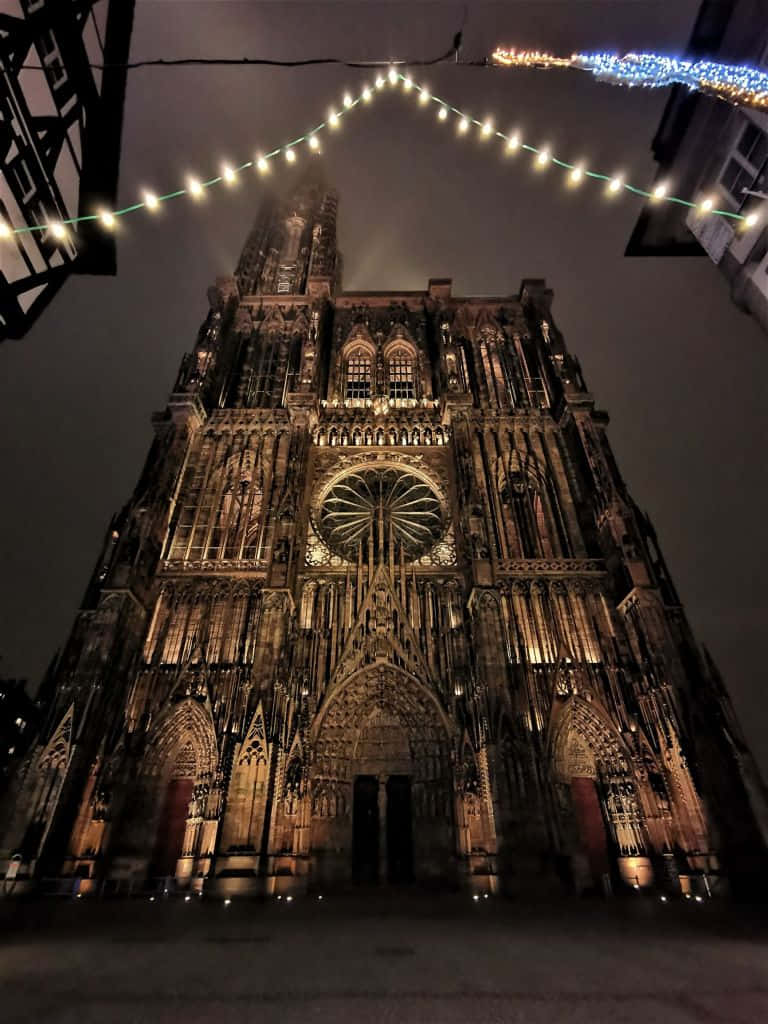 Majestic Beauty Of Strasbourg Cathedral, France Background