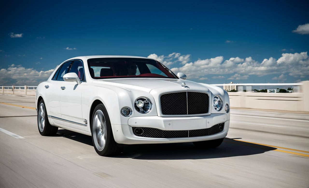 Majestic Bentley Mulsanne In Vibrant Setting Background