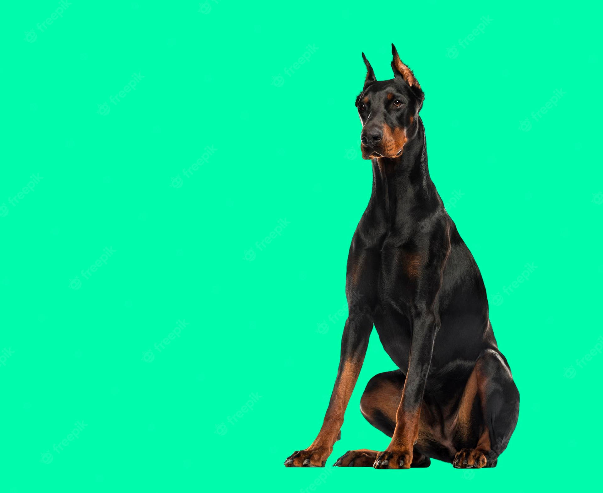 Majestic Black And Rust Doberman Pinscher