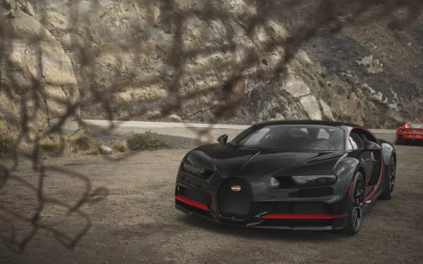 Majestic Black Bugatti Chiron In Ultra 4k Resolution Background