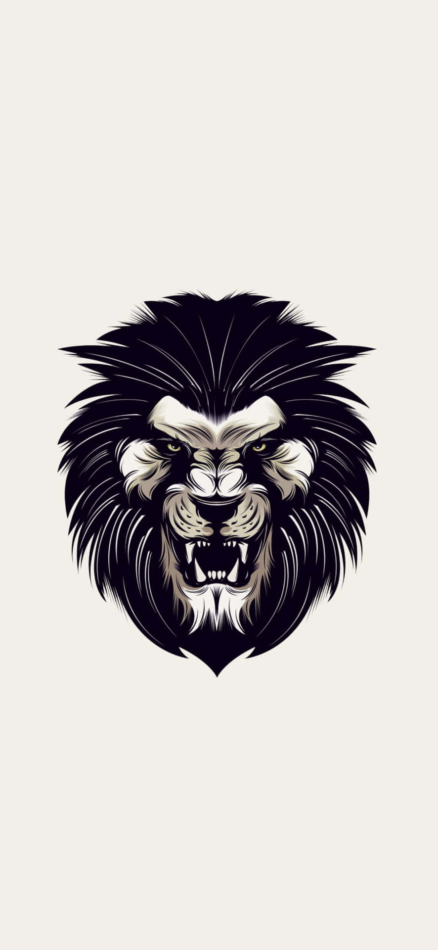 Majestic Black Lion Roaring Background