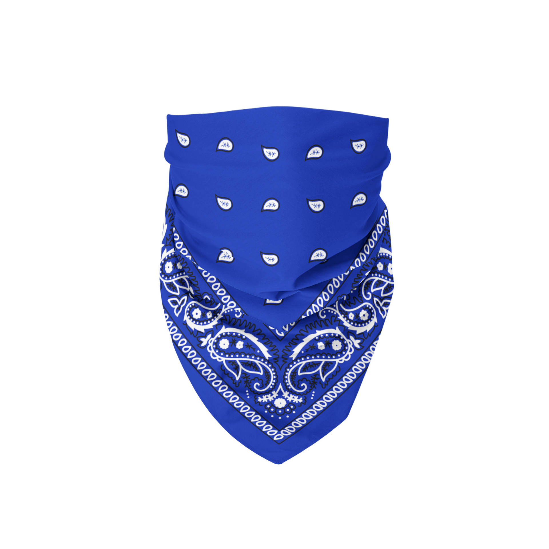 Majestic Blue Bandana Mask Background