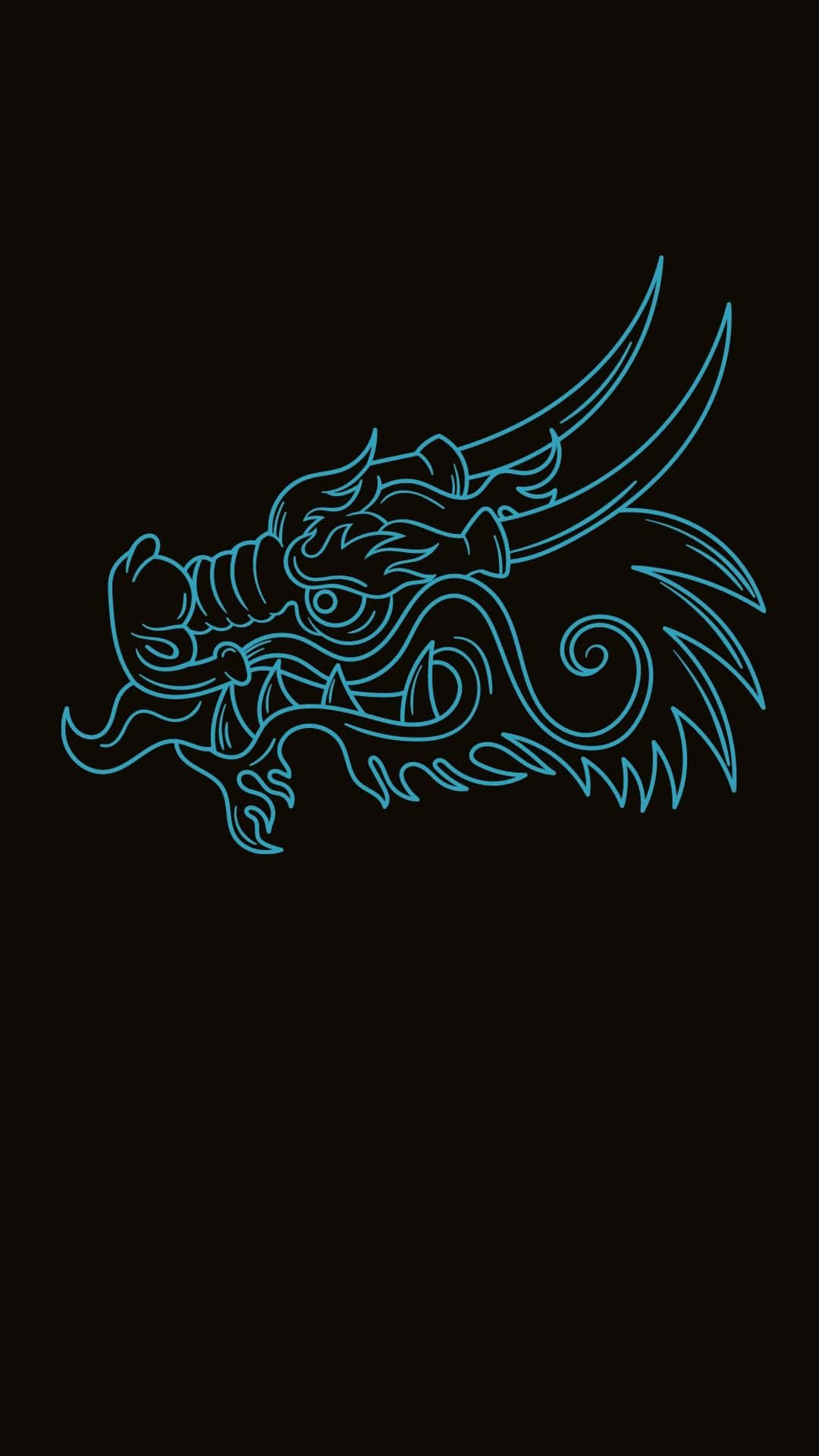 Majestic Blue Dragon Background
