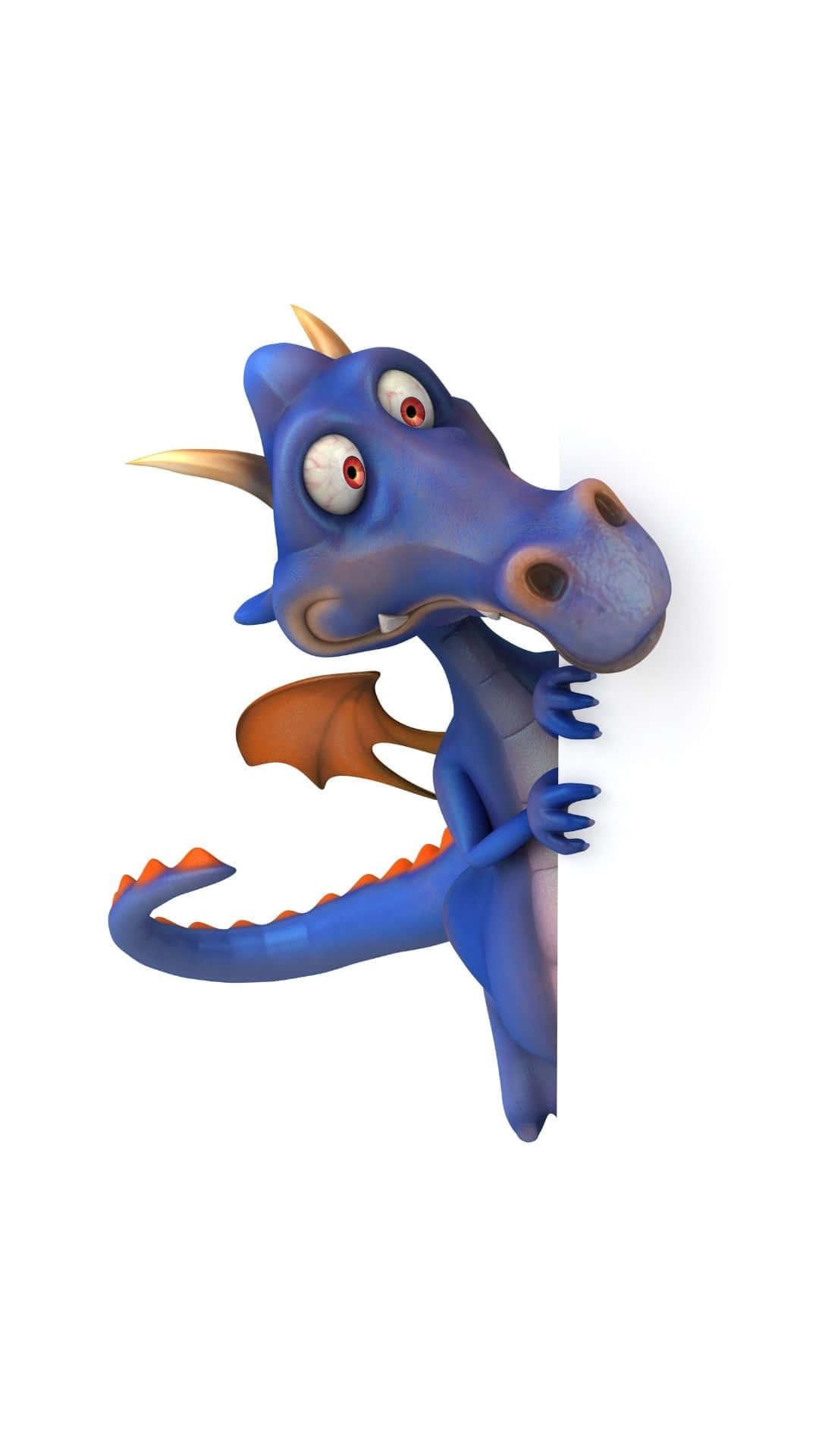 Majestic Blue Dragon In The Sky Background