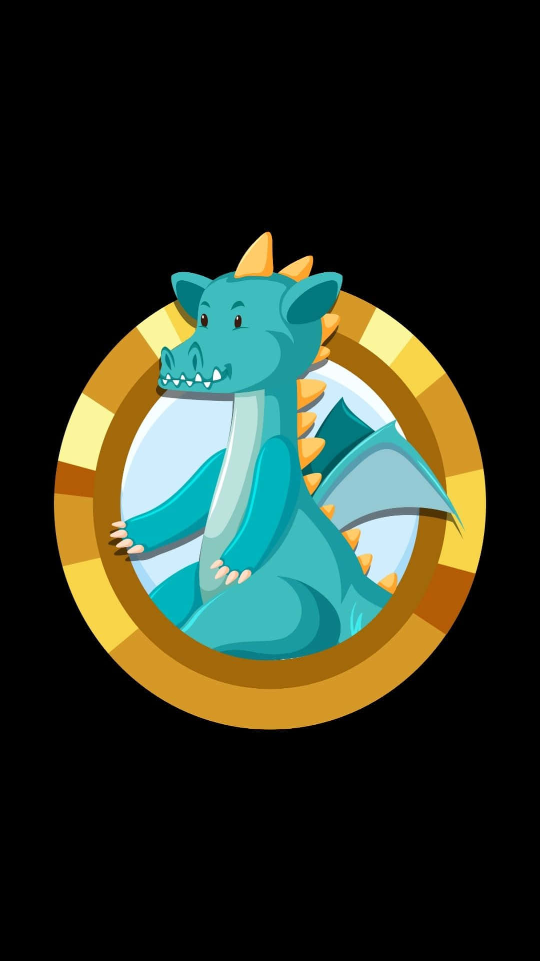 Majestic Blue Dragon Background