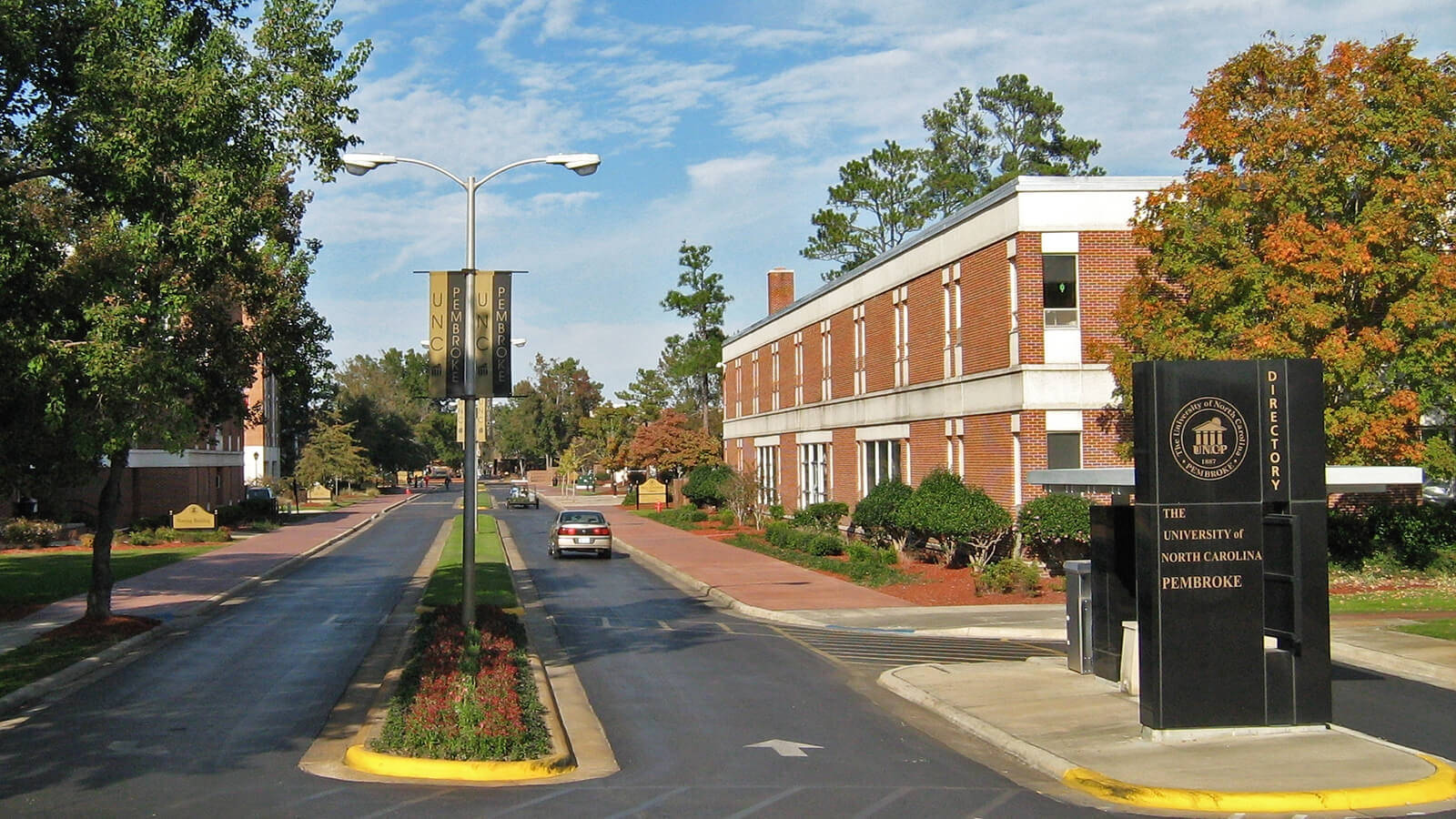 Majestic Campus Of The University Of North Carolina At Pembroke Background